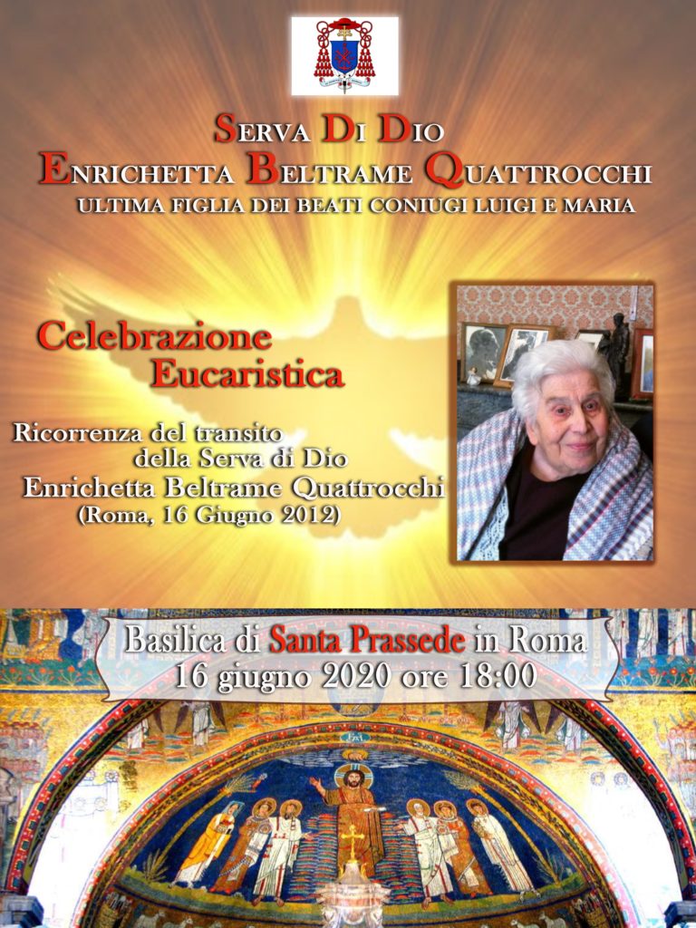Celebrazione eucaristica ricorrenza della morte di Enrichetta Beltrame Quattrocchi